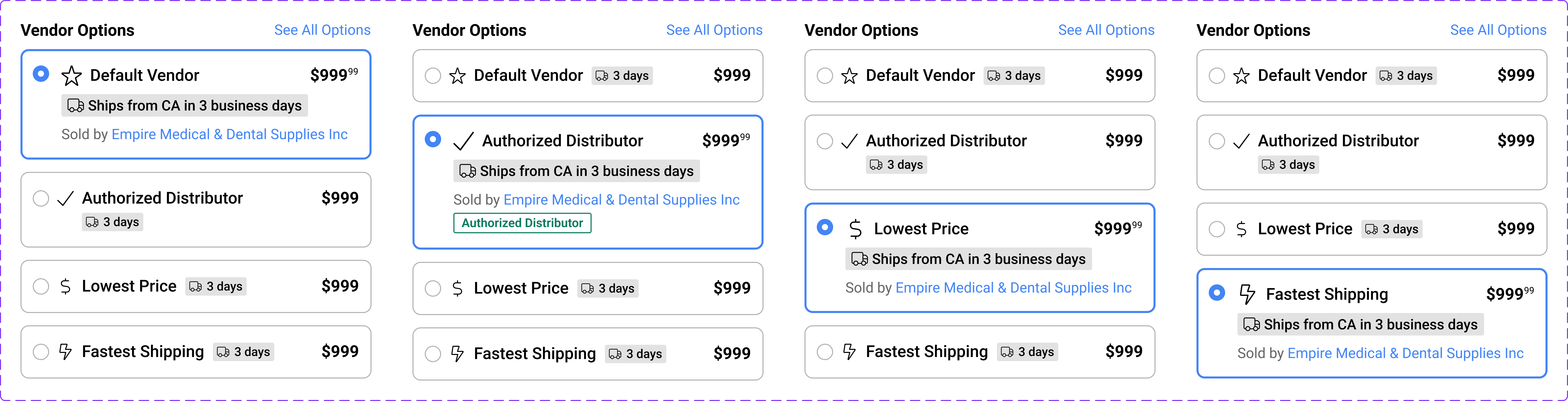 Net32 product detail page - buy box redesign